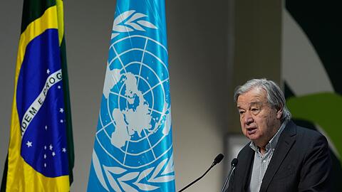 "Ich kann nicht so tun, als habe die COP30 alles Nötige geliefert", sagte Guterres. (Archivbild)