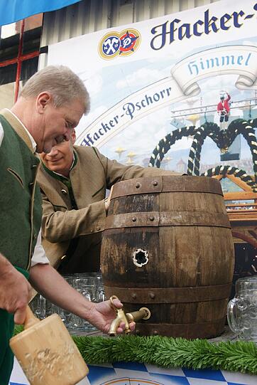 Die Brauerei hat zur Hacker-Pschorr-Oktoberfestbier-Probe geladen. Die Bilder