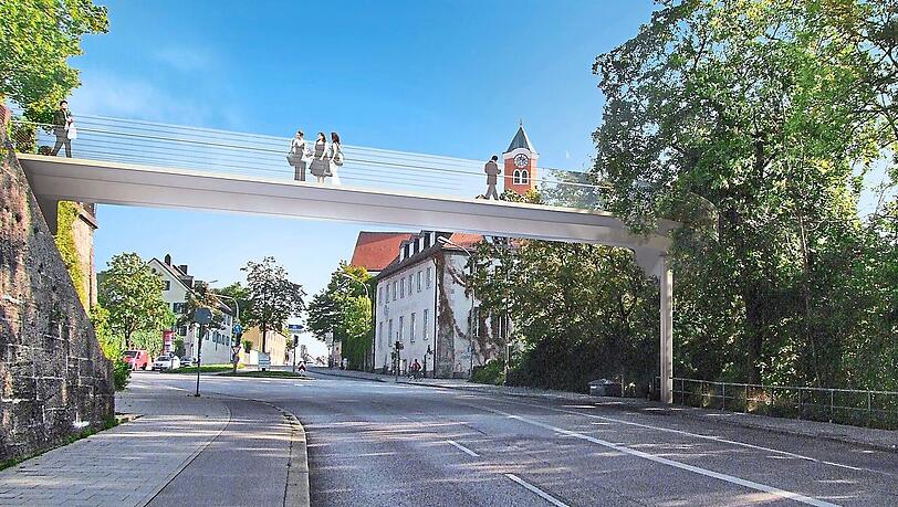 So soll sie aussehen, die Radlbrücke am Giesinger Berg. So soll sie aussehen, die Radlbrücke am Giesinger Berg.
