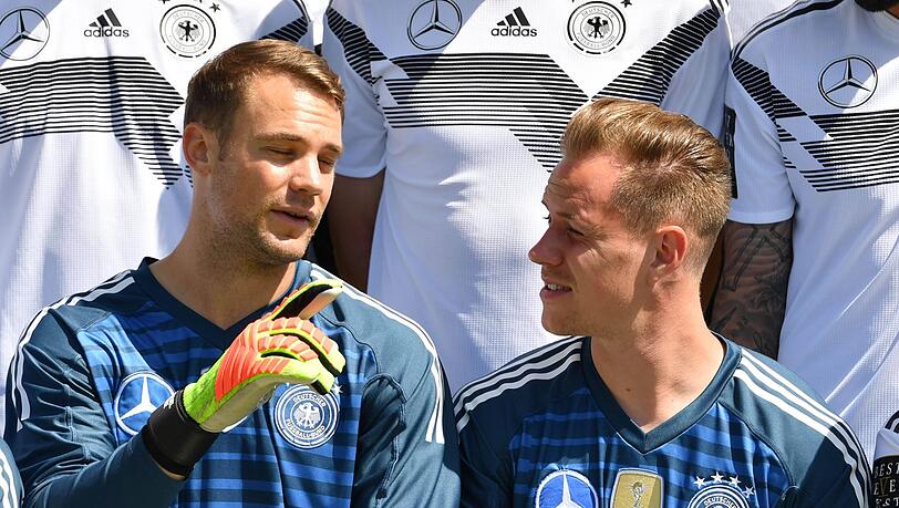 Der Champions-League-Kracher des FC Bayern im Viertelfinale gegen den FC Barcelona ist auch das Duell der beiden deutschen Nationaltorhüter Manuel Neuer (l.) und Barcas Marc-André ter Stegen. Der Champions-League-Kracher des FC Bayern im Viertelfinale gegen den FC Barcelona ist auch das Duell der beiden deutschen Nationaltorhüter Manuel Neuer (l.) und Barcas Marc-André ter Stegen.
