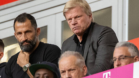 Hasan Salihamidzic (l.) und Oliver Kahn, die Ex-Bosse des FC Bayern. (Archivbild)