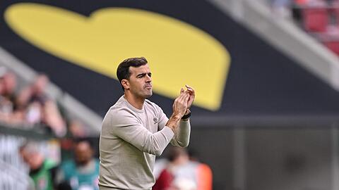 Bayer-Coach Carles Martinez sah den verdienten Ausgleich seiner Mannschaft.