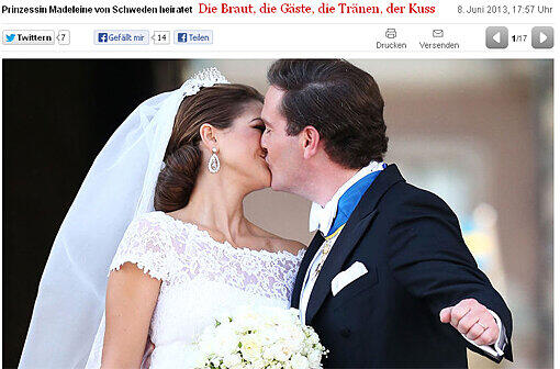 Beim Stern wundert man sich: "Nur eineinhalb Stunden dauerte die Zeremonie in der Schlosskirche. So schnell war schon lange keine royale Hochzeit mehr vorbei."