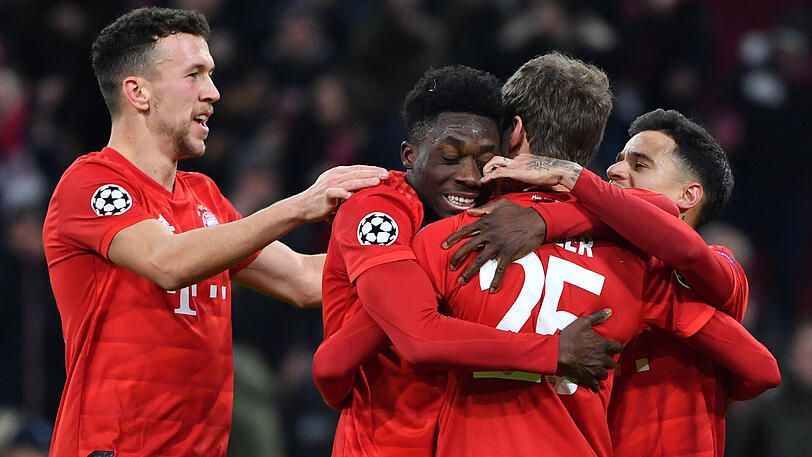 Der FC Bayern gewinnt gegen Tottenham Hotspur.