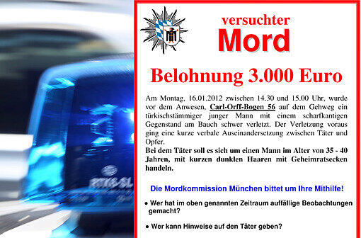 Mit diesem Aufruf hat die Polizei den Messerstecher vermutlich gefunden.