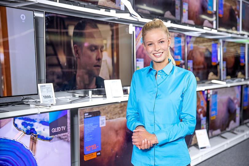 Sophia nutzte ihren Fernseher zur Abi-Vorbereitung.