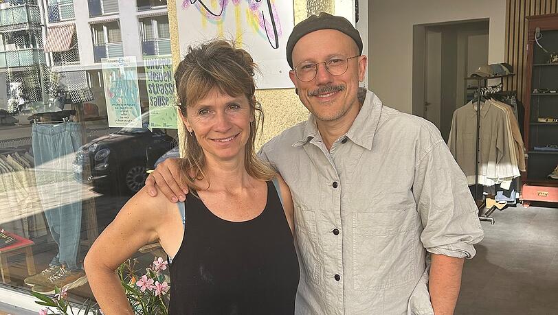 Daniela Welter und Benjamin Friedl: Die Inhaber des "Gutes Zeug" in Untergiesing setzen auf nachhaltige Mode und lokales Flair.