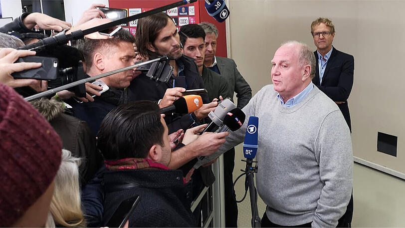 Klare Ansagen: Uli Hoeneß in der Allianz Arena.