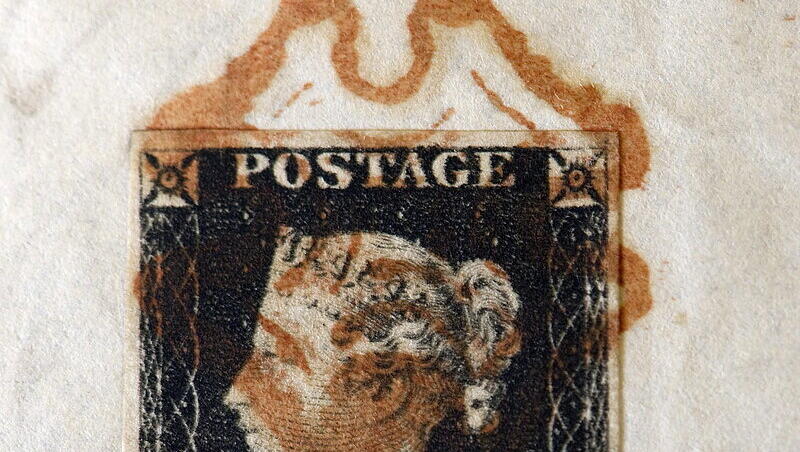 Die "Penny Black" war die erste Briefmarke der Welt. Die "Penny Black" war die erste Briefmarke der Welt.