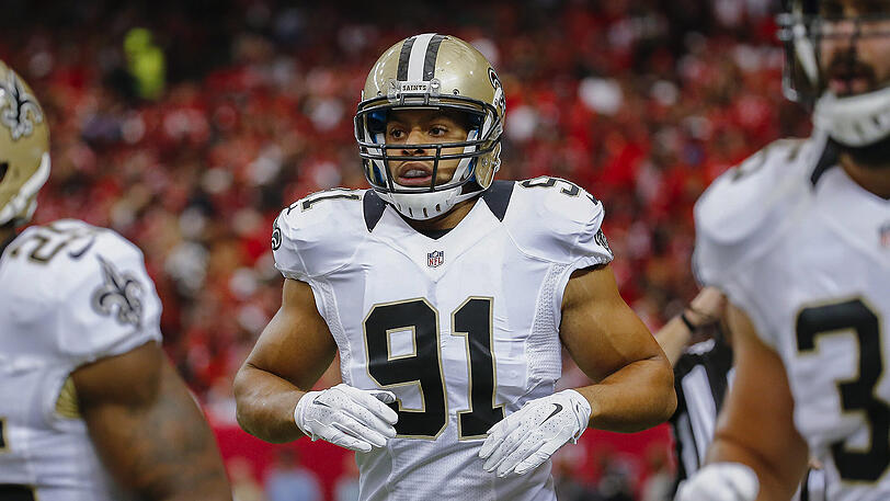 Kasim Edebali, damals noch im Trikot der New Orleans Saints.