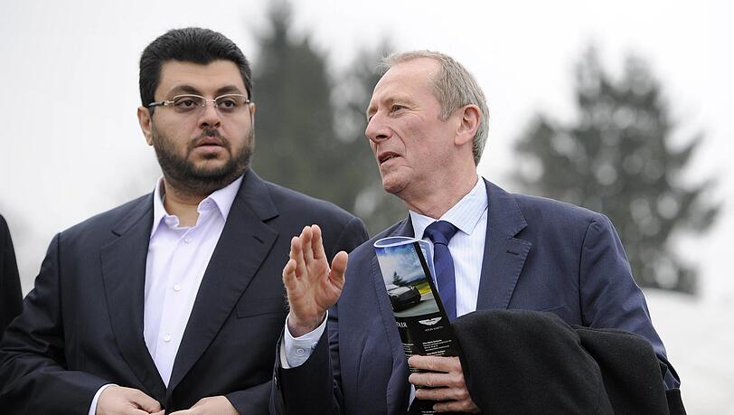 April 2013: Monatzeder frisch als L&ouml;wen-Pr&auml;sident mit Hasan Ismaik.