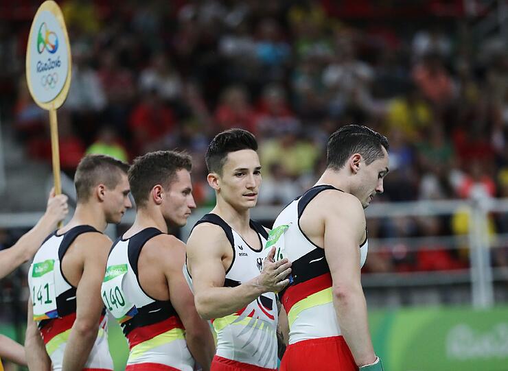 Trotz eines Kreuzbandrisses hat Andreas Toba weitergeturnt. Die Bilder aus Rio.