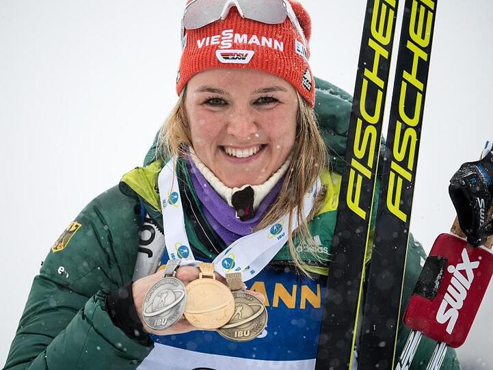 Bei den Biathlon-Damen ruhen einige Hoffnungen auf Denise Herrmann.