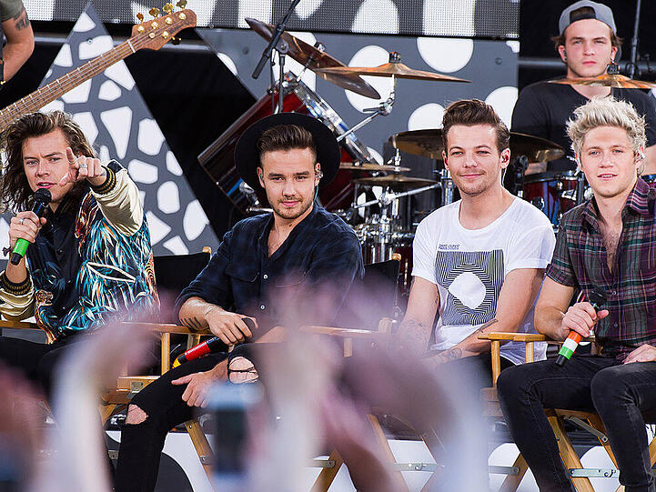 Die Band One Direction hatte Soundprobleme bei ihrem ersten Auftritt in London