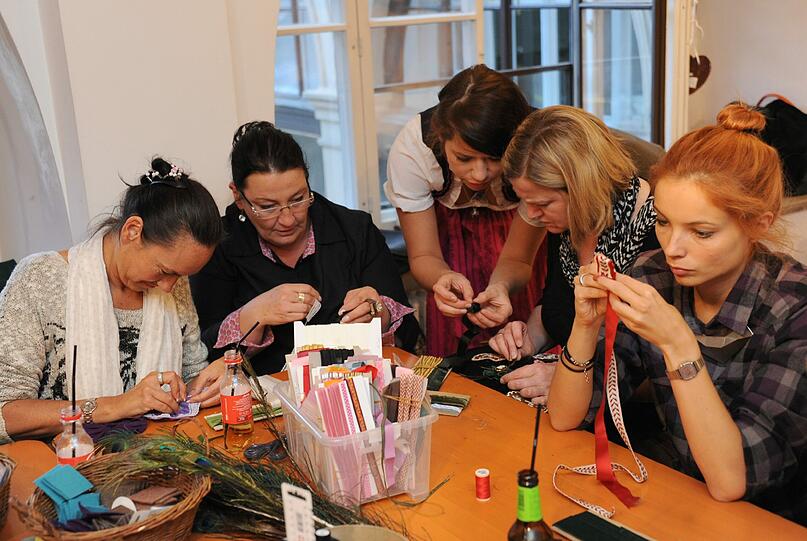 Kreatives Nähen, Basteln, Ratschen: Beim Kreativ-Event der "burda-style" wird jeder zu handwerklichem Talent inspiriert.