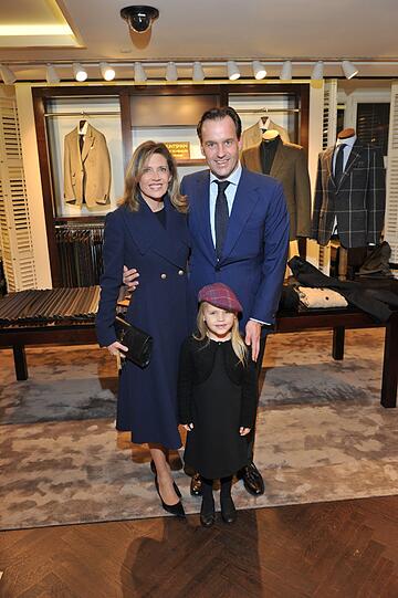 Escada-Erbe Sven Ley und Frau Zoe mit Tochter Clementine Margaretha