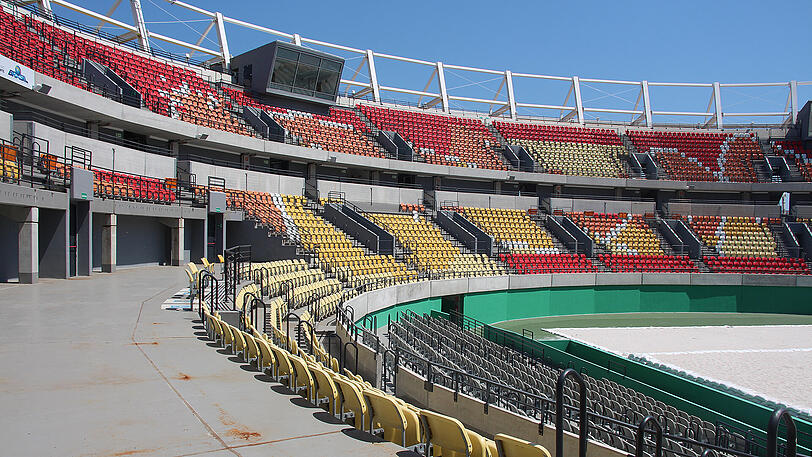 Die frühere Olympia-Tennishalle am 18.02.2017 in Rio de Janeiro (Brasilien).