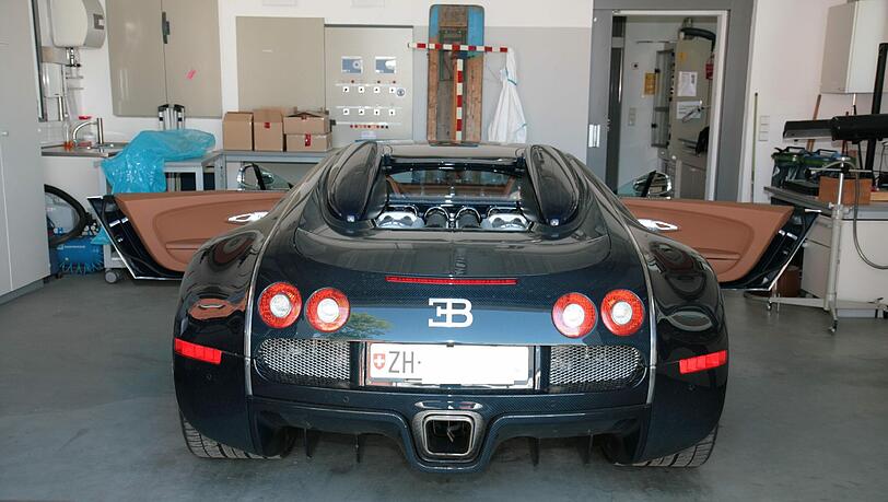 Diesen Bugatti wollten Diebe in Polen verticken. Diesen Bugatti wollten Diebe in Polen verticken.