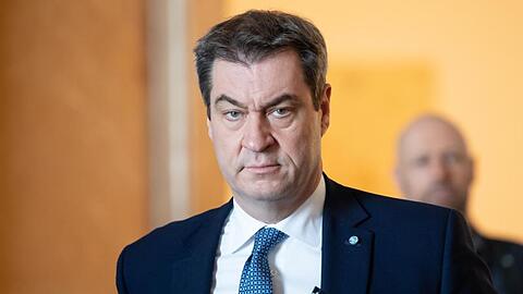 Markus Söder, Ministerpräsident von Bayern, kündigt Ausgangsbeschränkungen für den Freistaat an.