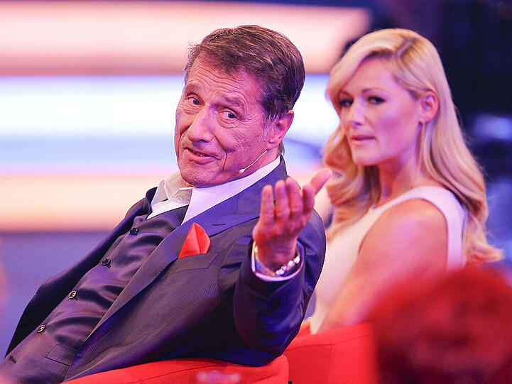 Udo Jürgens und Helene Fischer bei der ZDF-Gala zu seinem 80. Geburtstag