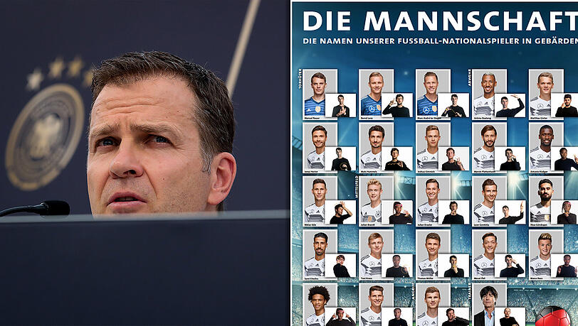 Ist der endgültige WM-Kader versehentlich veröffentlicht worden? Ein Plakat auf der Internetseite des DFB suggeriert das zumindest - sehr zum Ärger des Teammanager Oliver Bierhoff Ist der endgültige WM-Kader versehentlich veröffentlicht worden? Ein Plakat auf der Internetseite des DFB suggeriert das zumindest - sehr zum Ärger des Teammanager Oliver Bierhoff
