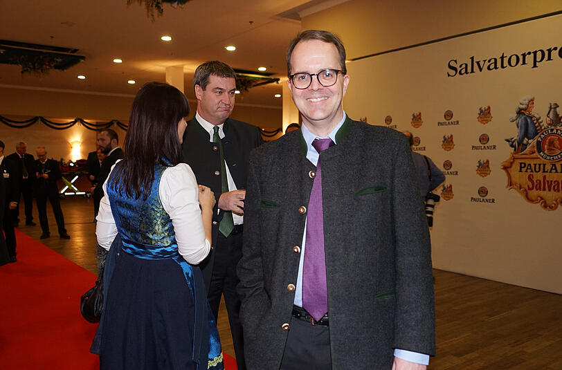 Nockherberg 2016 - die ersten Bilder vom Starkbieranstich, hier Markus Rinderspacher.