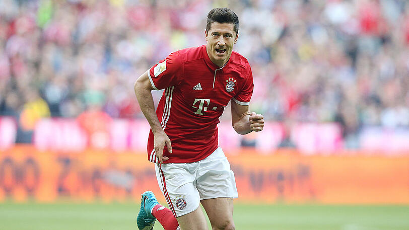 Bei den Bayern allein auf weiter Flur: Robert Lewandowski.