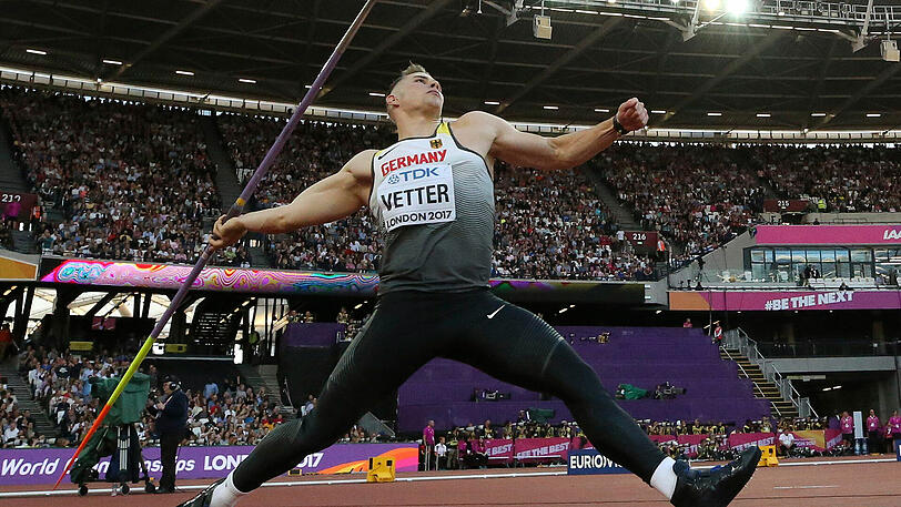 Gewinner Johannes Vetter: Deutscher Rekord mit 94,44 Metern in Luzern und Weltmeister mit 89,89 Metern in London - der 24-Jährige aus Offenburg ist der herausragende Speerwerfer des Jahres. Das Kraftpaket stellte sogar Olympiasieger Thomas Röhler in den Schatten.