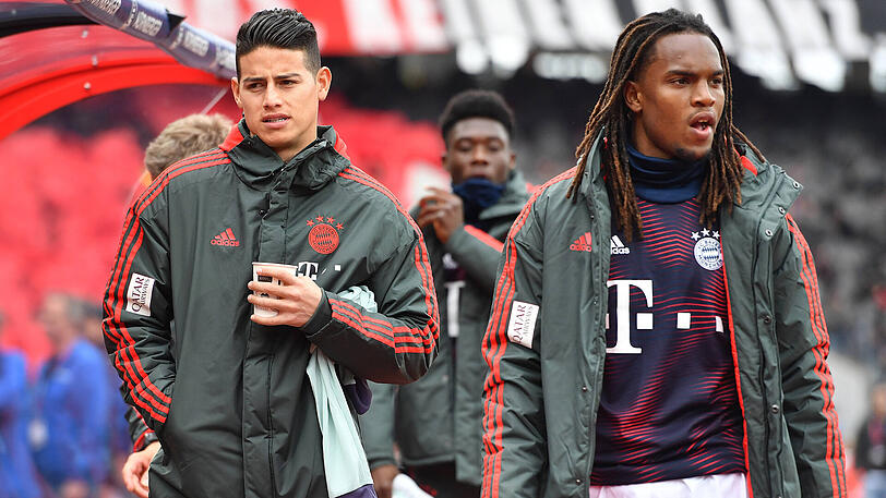 Von Real Madrid an den FC Bayern ausgeliehen: James (li.).