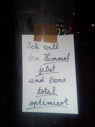 Der Münchner freilich weiß genau, wo dieser optimierte Himmel ist: ein paar Schritte weiter auf der Theresienwiese.