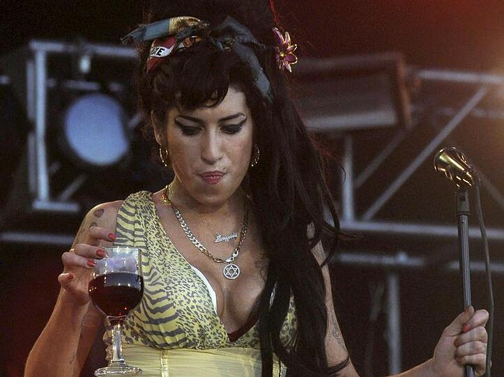 Amy Winehouse beim Rock in Rio Festival in Madrid.