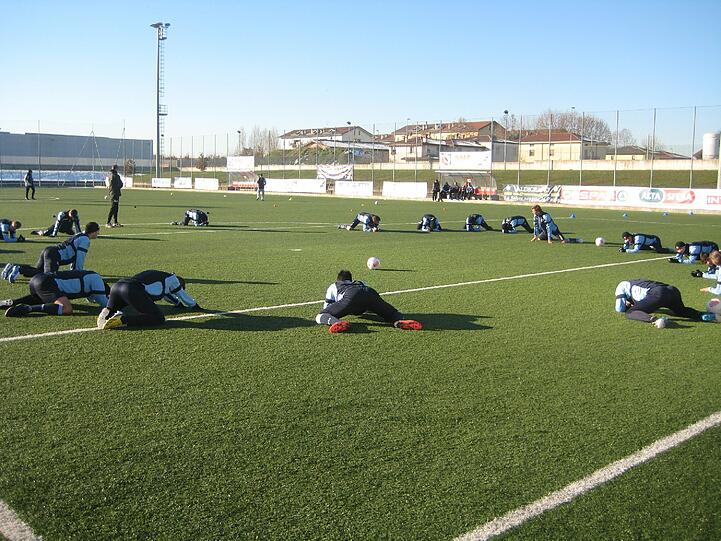Die Löwen im Trainingslager in Brescia.