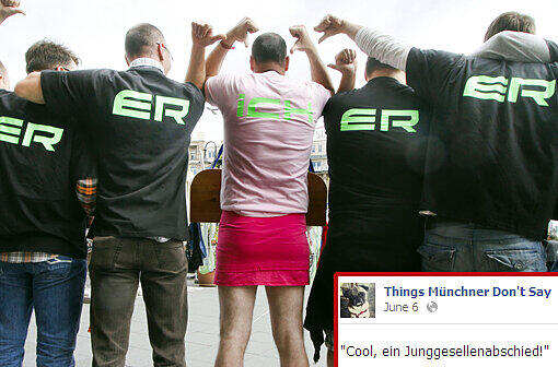 "Cool, ein Junggesellenabschied!"
