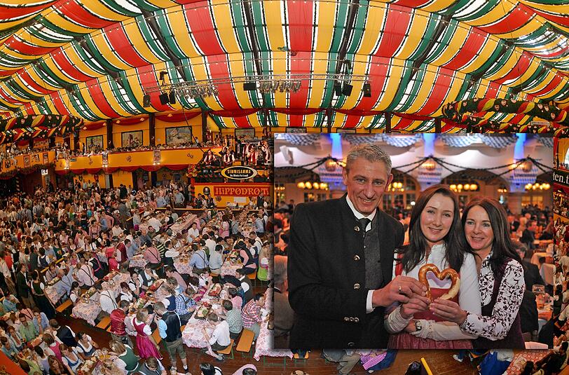 Bereit für eine größere Oktoberfest-Karriere: Neu-Wiesnwirt Siegfried Able mit Frau Sabine und Tochter Verena.