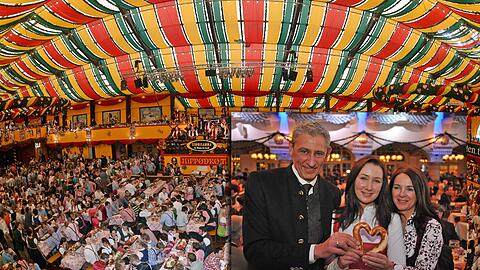 Bereit für eine größere Oktoberfest-Karriere: Neu-Wiesnwirt Siegfried Able mit Frau Sabine und Tochter Verena.