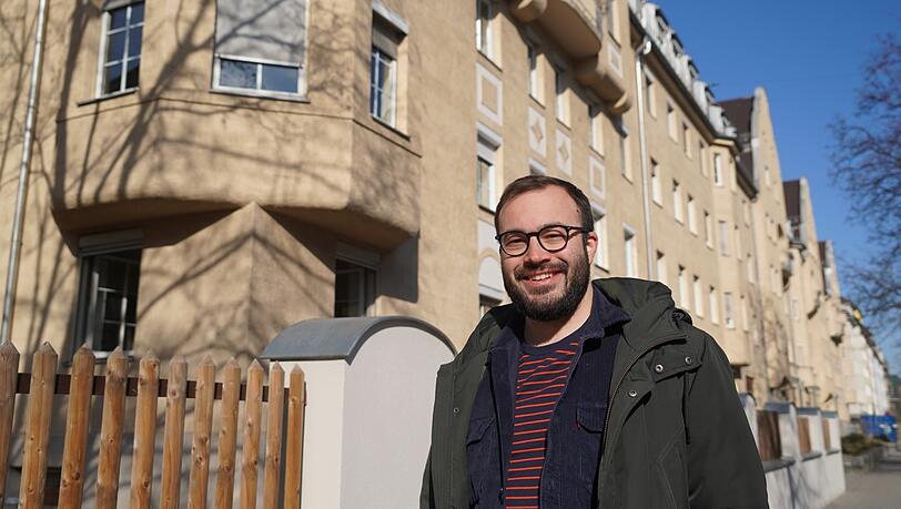 In Neuhausen ist der neue SPD-Chef Christian Köning zu Hause. Früher veranstaltete die SPD hier viele Feste, bald will er mit den Bürgern wieder feiern.