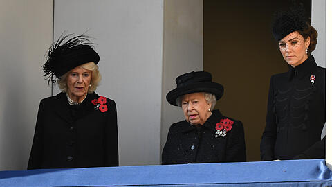 Im vergangenen Jahr zeigten sich Herzogin Camilla, die Queen und Herzogin Kate beim Remembrance Day noch gemeinsam.