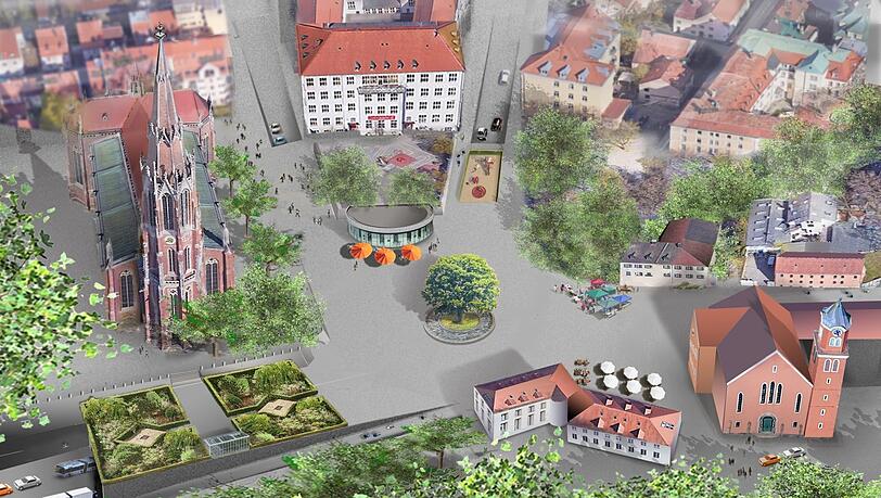 So könnte der Kirchplatz aussehen.
