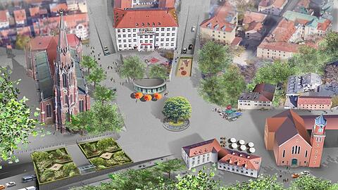 So könnte der Kirchplatz aussehen.
