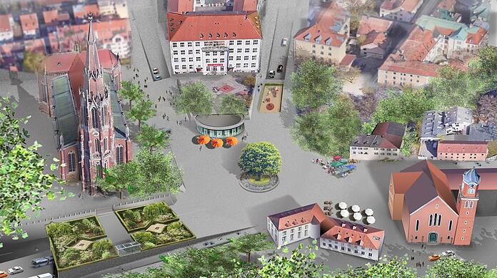 So könnte der Kirchplatz aussehen.