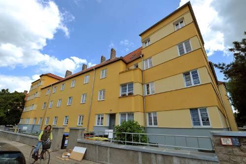 In diesem Haus in Erfurt wurde die Babyleiche in einer Tiefkühltruhe gefunden