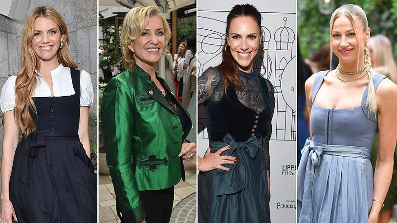 Viviane Geppert, Dagmar Wöhrl, Esther Sedlaczek und Lulu Lewe (Schwester von Sarah Connor) bei der Fashionshow von "CocoVero".