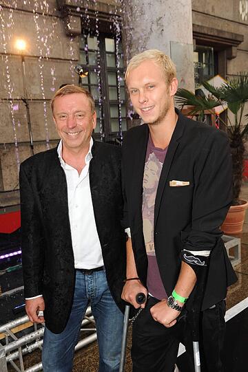 Franz Rauch (P1) mit Sohn Sebastian Goller.