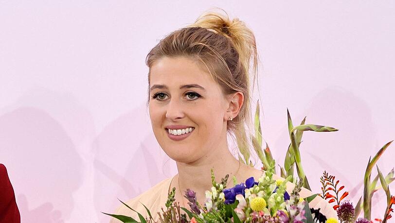 Überglücklich: Gina Schumacher ist Mutter geworden.