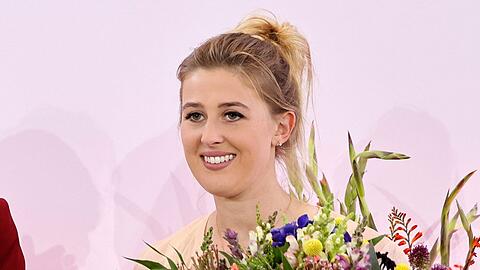 Überglücklich: Gina Schumacher ist Mutter geworden.