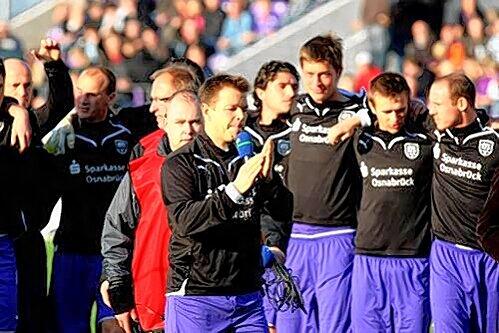 Beteuerte im Stadion vor dem Drittliga-Spiel gegen Dortmund II seine Unschuld: Osnabrück-Kapitän Thomas Reichenberger.