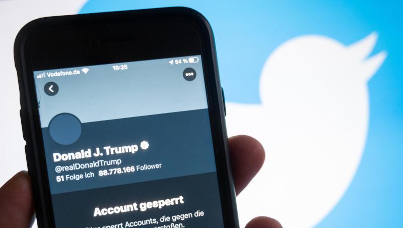 Das gesperrte Twitter-Konto von Präsident Donald Trump.