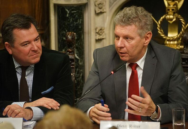 Josef Schmid (l.) und Dieter Reiter kämpfen um den OB-Sessel in München.