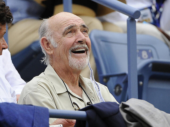 Sean Connery als Tribünengast bei den US Open im Jahr 2012