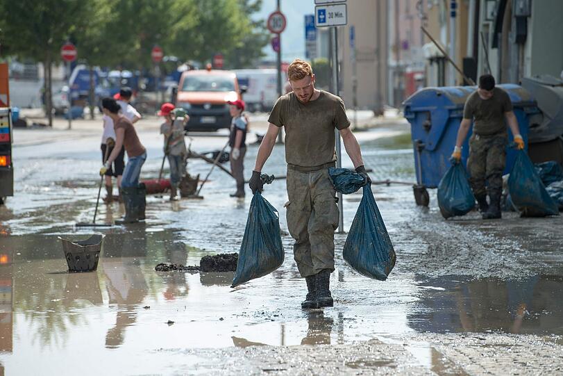 Aufräumarbeiten in Passau sind im Gange: Aktuelle Bilder von der sich langsam entspannenden Lage nach dem Hochwasser in Bayern